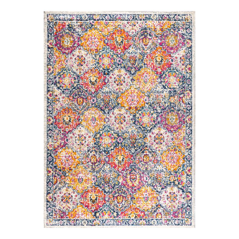 Modern Persian Boho Vintage Trellis Area Rug