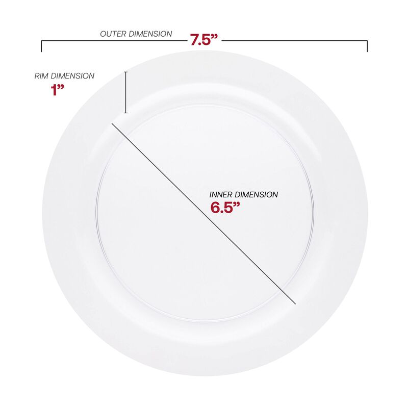 Clear Economy Round Plastic Dinnerware Value Set (120 Sets) image number 3