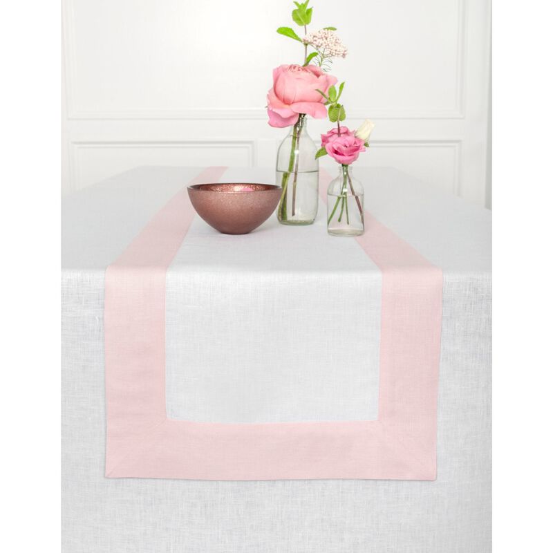 Solino Home Contempo 100% Linen Table Runner &ndash; Handcrafted, Machine Washable, Perfect for Holiday and Everyday Dining
