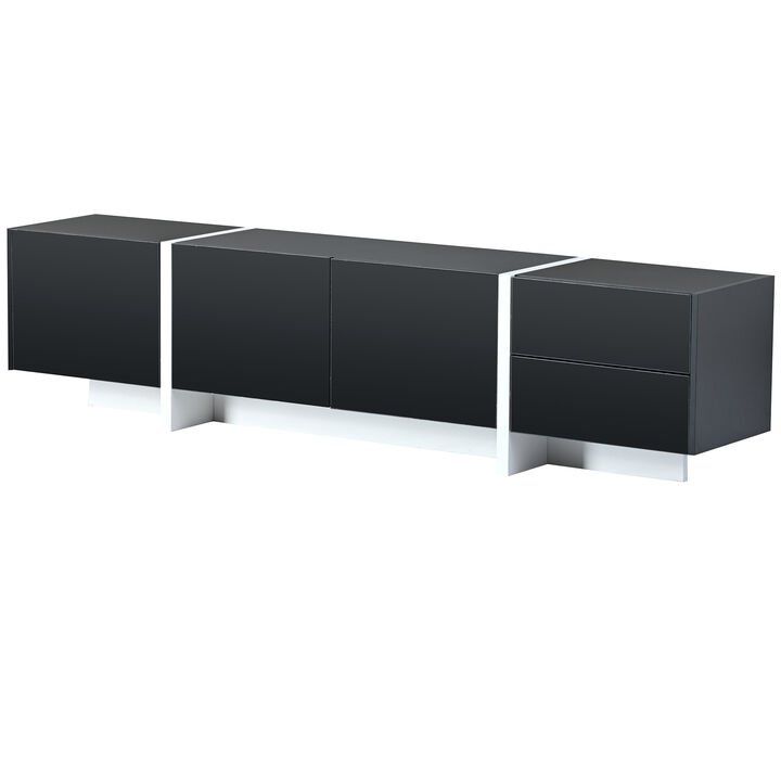 Merax Contemporary Rectangle Design TV Stand