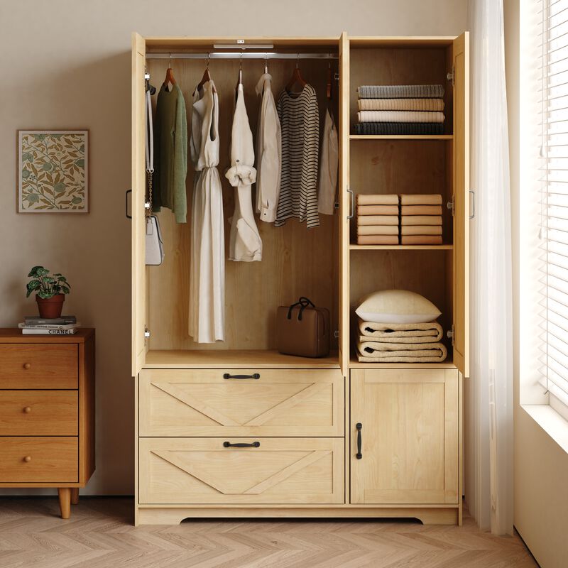 Fetgam Wooden Wardrobe image number 2
