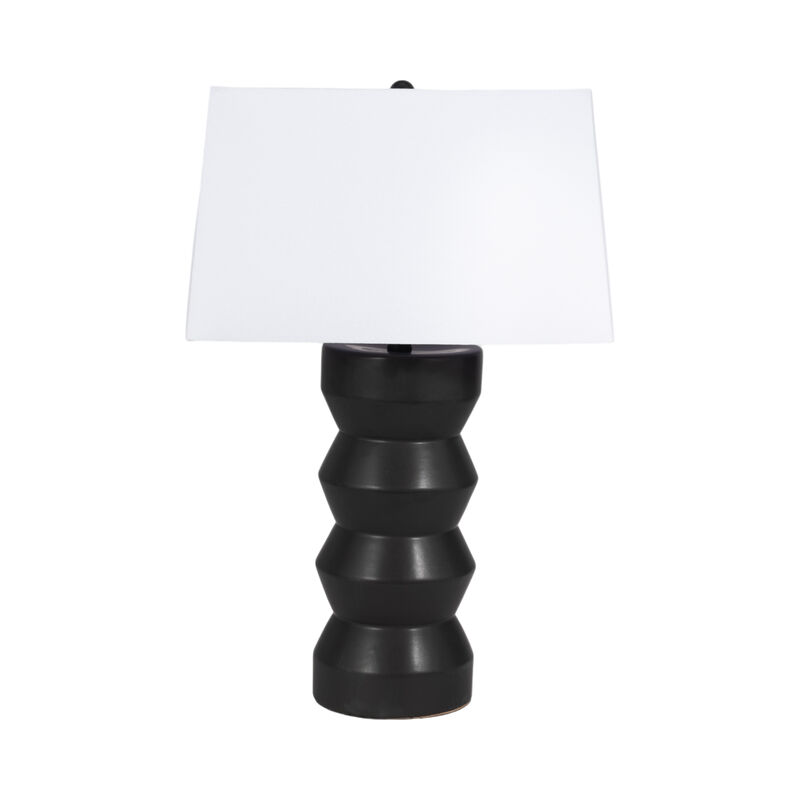 28" Totem Table Lamp, Black image number 0