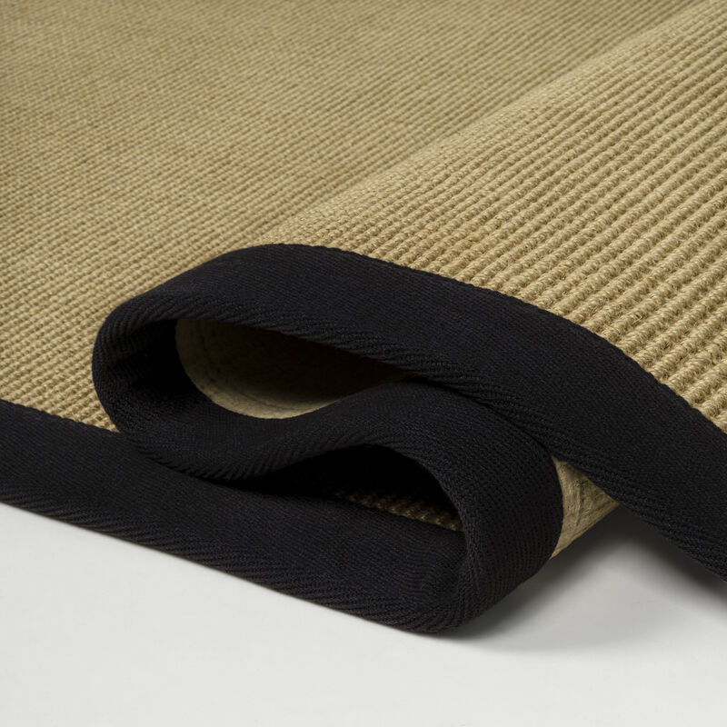 Camden Farmhouse Cottage Border Jute Area Rug