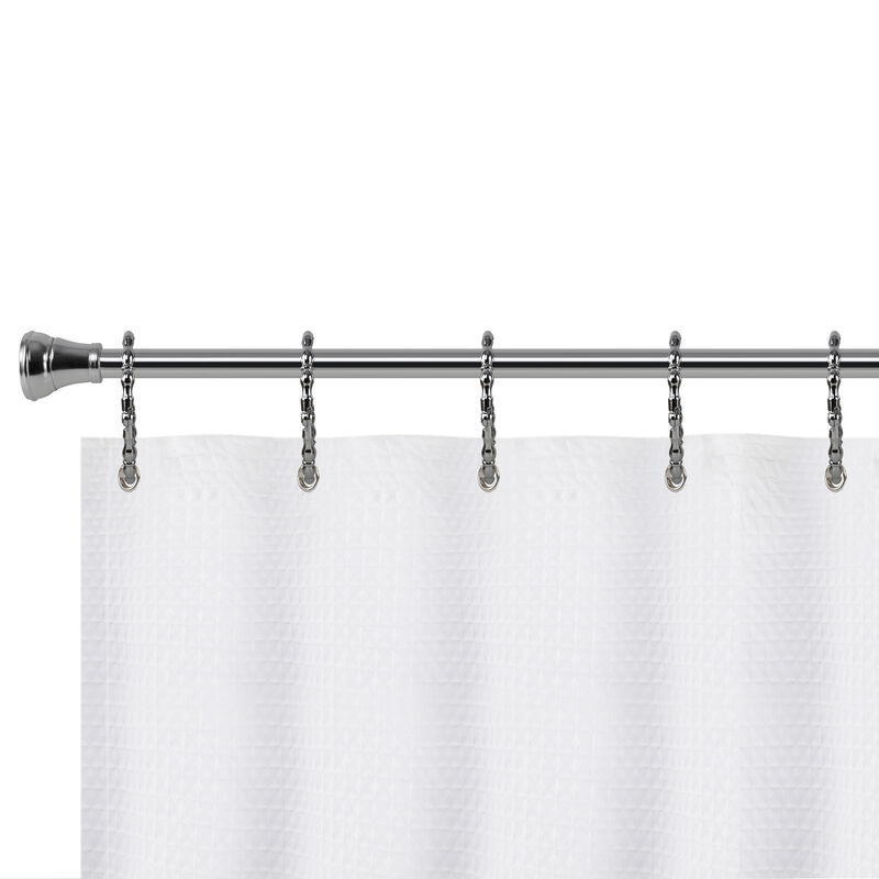 Zinc Shower Curtain Hooks, Set of 12 image number 4