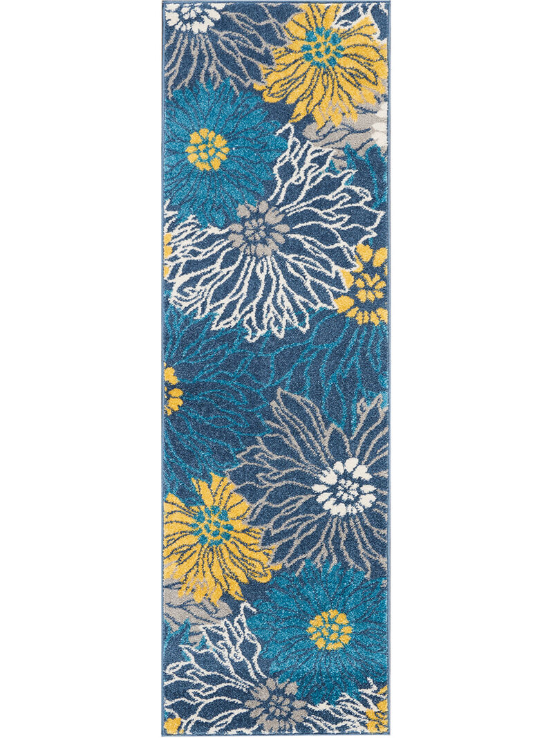 Passion PSN17 Blue 1'10" x 2'10" Rug image number 0