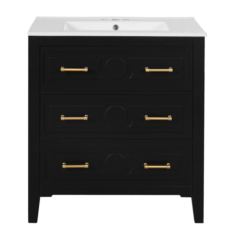 30''  Free Standing Single Vanity Set