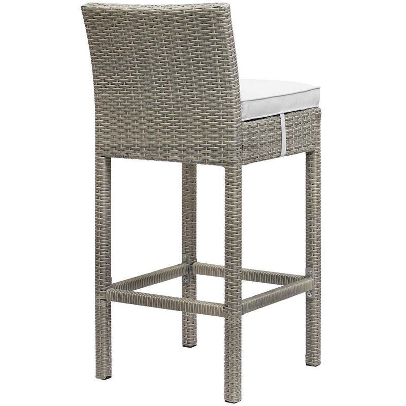 Conduit Outdoor Patio Wicker Rattan Bar Stool Set of 4 image number 3