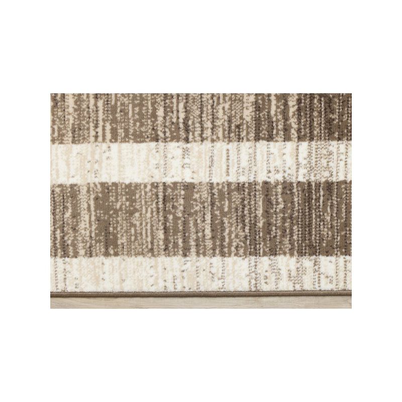 Novelle Home Abstract Geometric Rug in Brown Beige, 7x10 Rug Comfy Area Rug for Homes image number 3