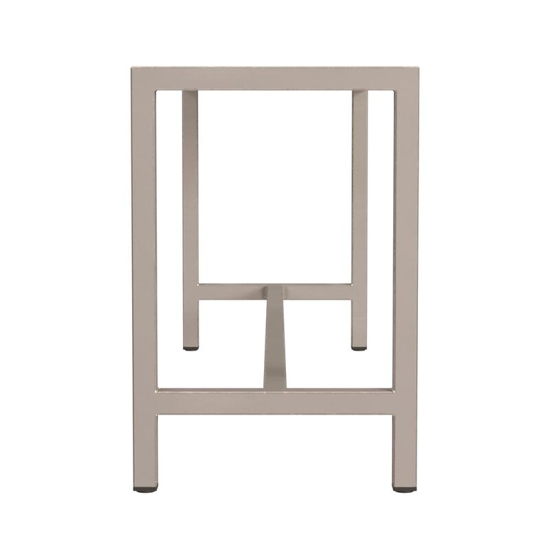 Butler Specialty Tribeca Iron 43.5"W Bench, Silver image number 2