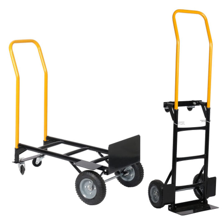 Streamdale 2-Wheel & 4-Wheel Convertible Hand Truck (330 Lbs)