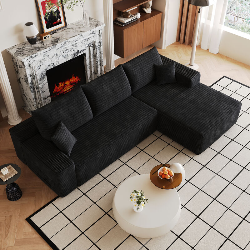 Taldis 107" L-Shape Cloud Sectional Couch image number 2
