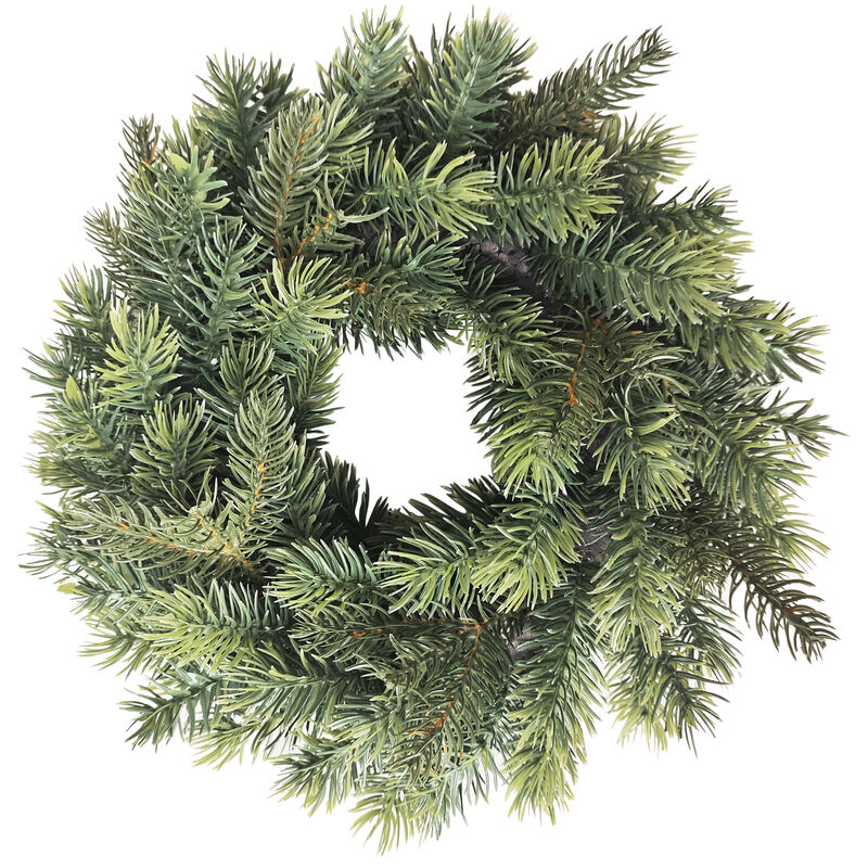 Green Pine Artificial Christmas Wreath  11.75-Inch  Unlit image number 0