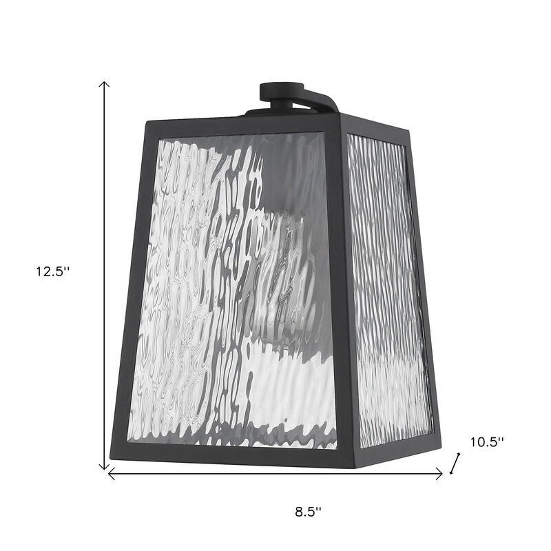 Hivvago Hirche 1-Light Matte Black Wall Light