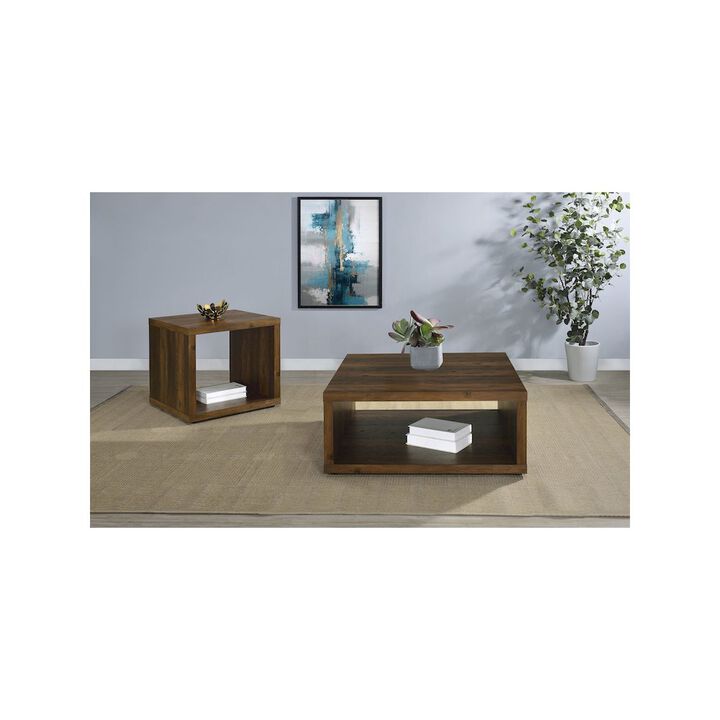 Coaster Co. of America Frisco Square Engineered Wood Coffee Table Dark Pine