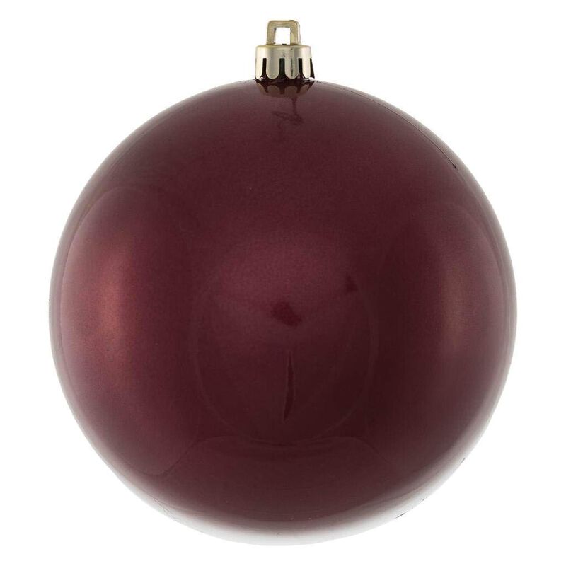 Vickerman 570586-4.75" Berry Red Candy Ball Christmas Tree Ornament (4 Pack) (N591221DCV) image number 0