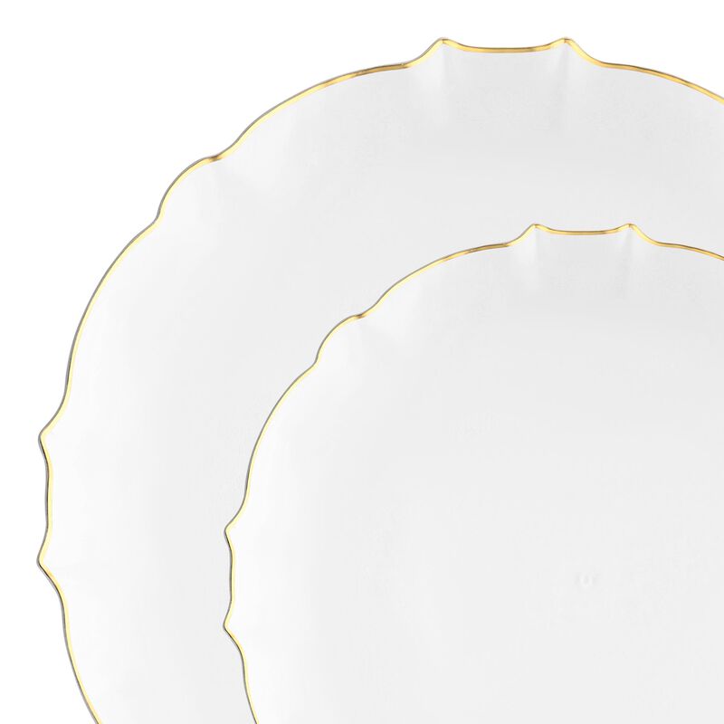 Pearl Pink Round Lotus Plastic Dinnerware Value Set (120 Sets) image number 9