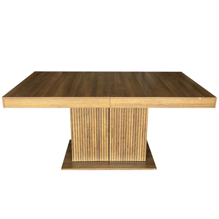 Gamor Modern Extendable Rectangular Dining Table