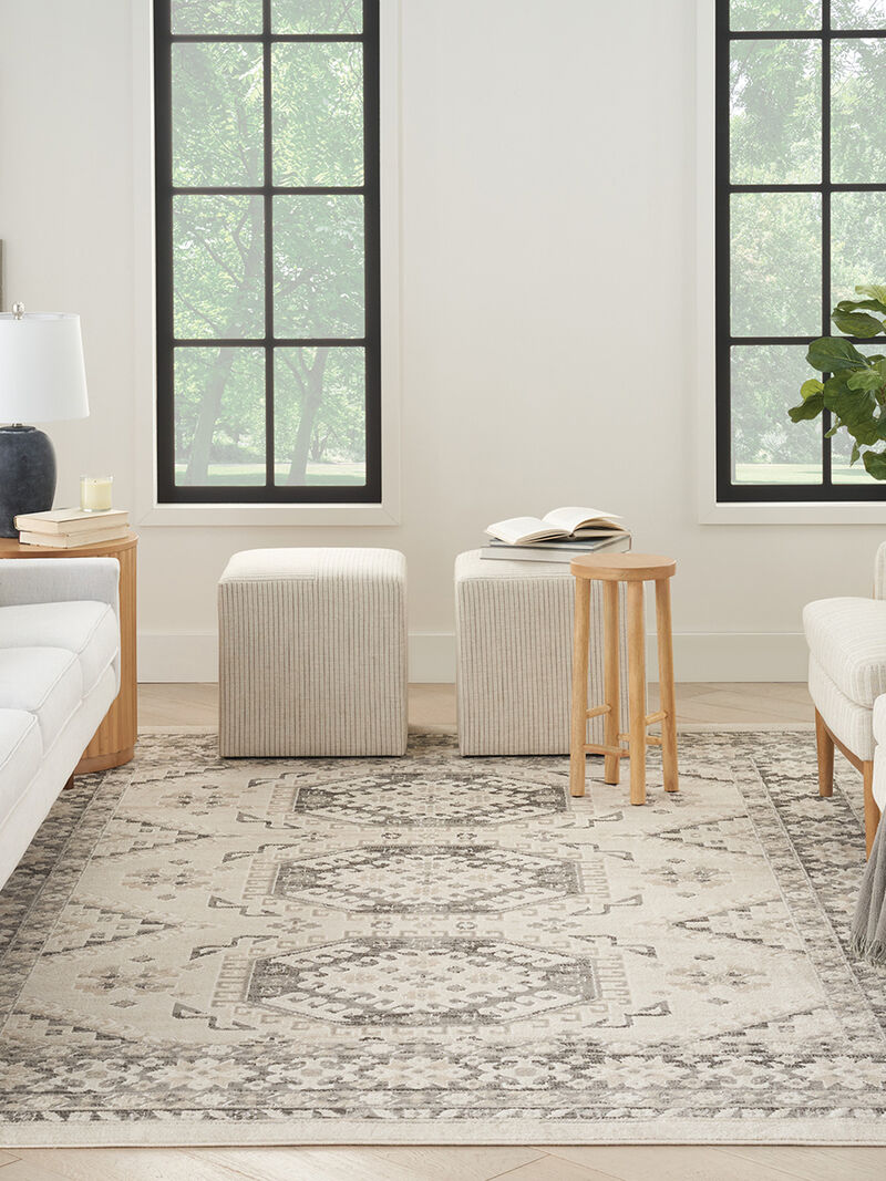 Serenity Home SRH01 Ivory/Gray 7'10" x 9'10" Rug image number 7