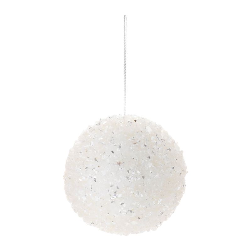 Sequin Covered Christmas Ornaments (Set of 6) – Glittery Tree Balls for Glam Holiday Decor