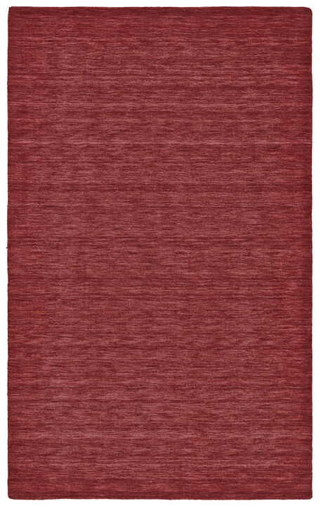 4 X 6 Red Wool Hand Woven Stain Resistant Area Rug