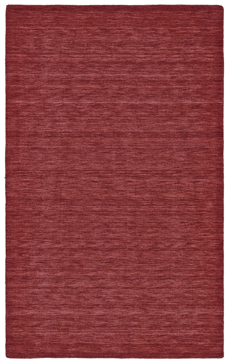 4 X 6 Red Wool Hand Woven Stain Resistant Area Rug image number 0