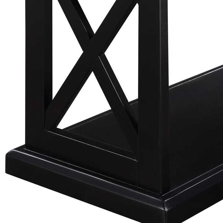 Convenience Concepts Coventry Console Table with Shelves Black