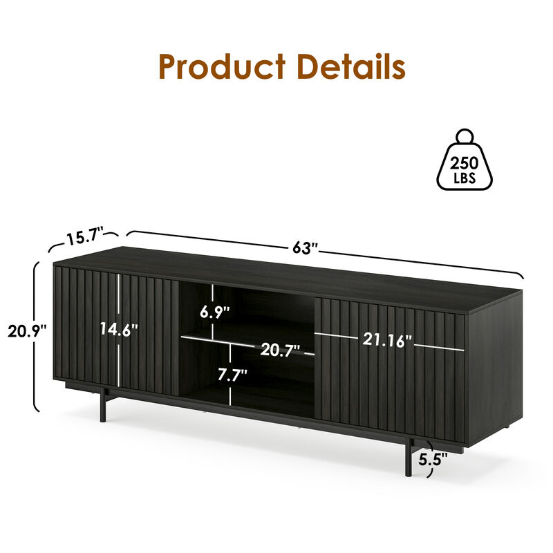 Girmib 75" TV Stand image number 5