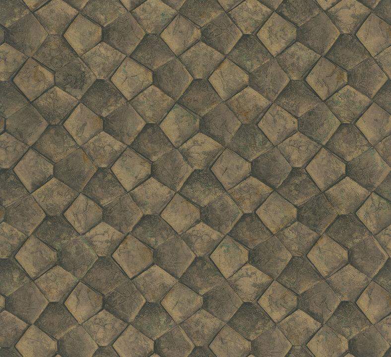 Waterford Gold Tiled Wallpaper