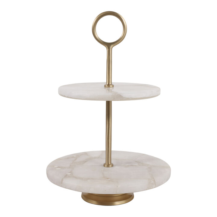 Sylvania White Quartz 2-Tiered Try