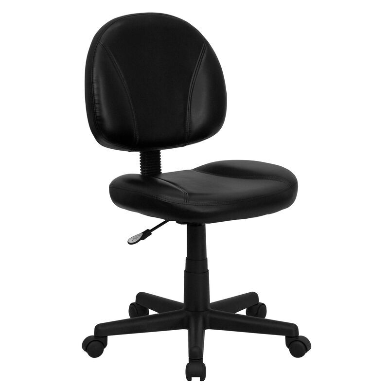 Ronald Mid-Back LeatherSoft Swivel Ergonomic Task Office Chair with Back Depth Adjustment image number 0