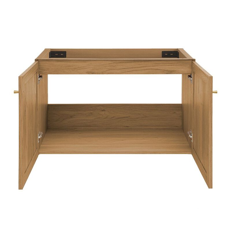 Classe 36" Wall-Mounted Bathroom Vanity in Oak-Cabinet Only image number 2