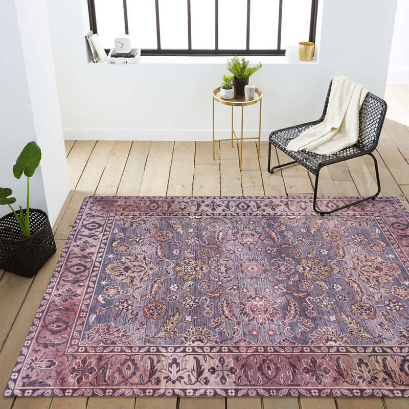 Victoria Ornate Persian All Over Washable Indoor/Outdoor Area Rug