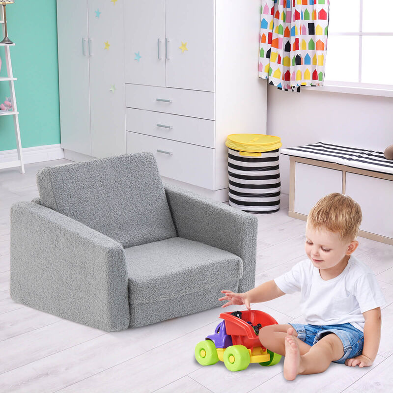 2-in-1 Children's Convertible Sofa to Lounger