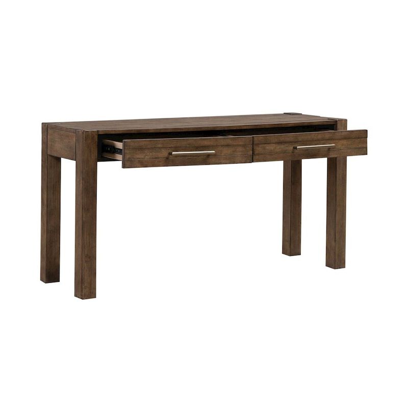 Liberty Furniture Broadmore Living Room Console Table - Cobblestone Brown image number 6