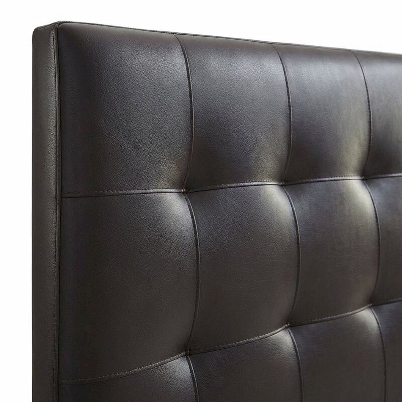 Upholstered Vinyl King Headboard with Elegant Padded Design and Durable Finish image number 4