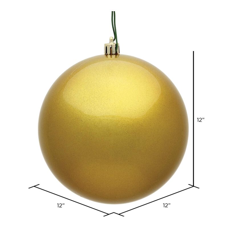 Vickerman Gold Candy Ball UV Drilled Cap - image number 1
