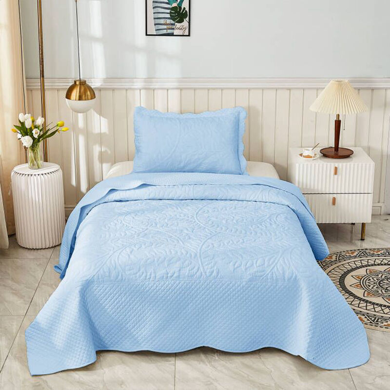 MarCielo 100% Cotton Oversized Bedspread Quilt Set T