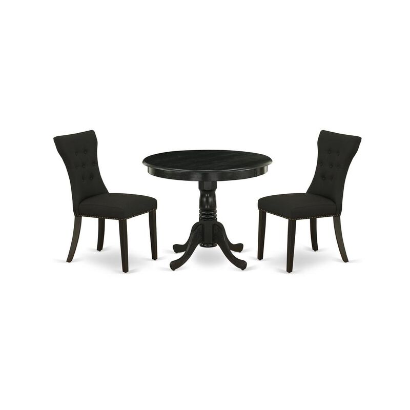 Dining Room Set Wirebrushed Black