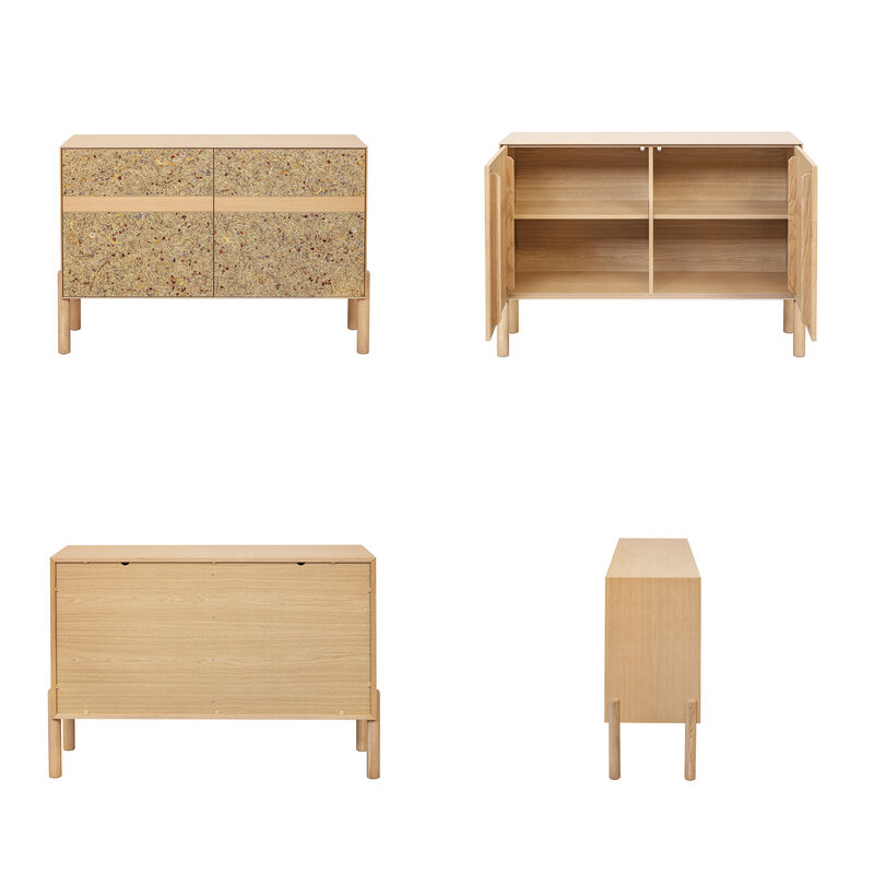 BLOOM Designer Sideboard Featuring Handcrafted Doors