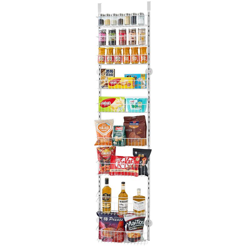 Over the Door Pantry Organizer &ndash; 9-Tier Adjustable Steel Rack for Kitchen Storage image number 8