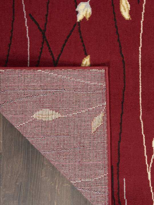 Grafix GRF15 Red 3' x 5' Rug