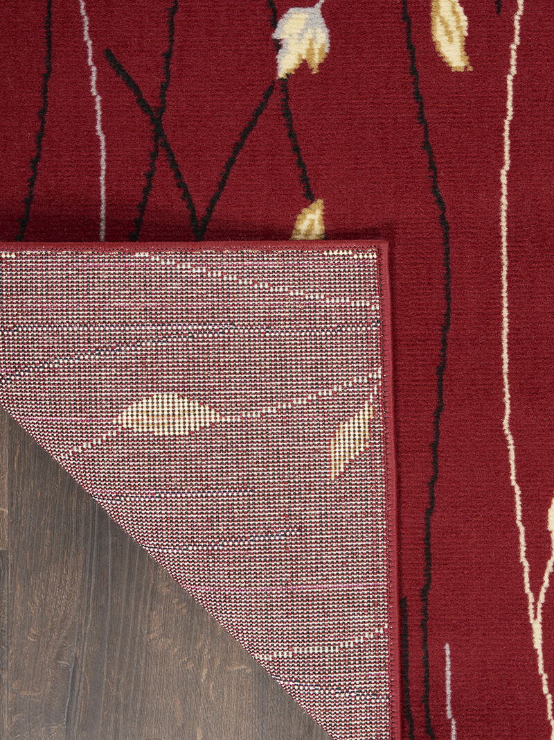 Grafix GRF15 Red 3' x 5' Rug