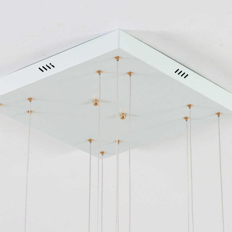 8 - Light Modern Chandelier Long Hanging Pendant for High Ceiling image number 7