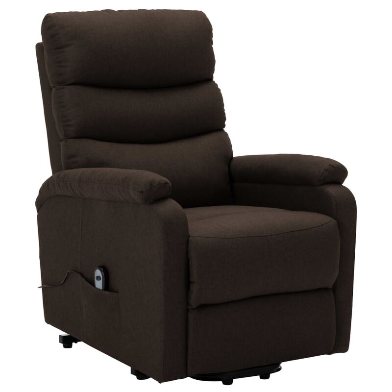 Stand up Chair Dark Brown Fabric