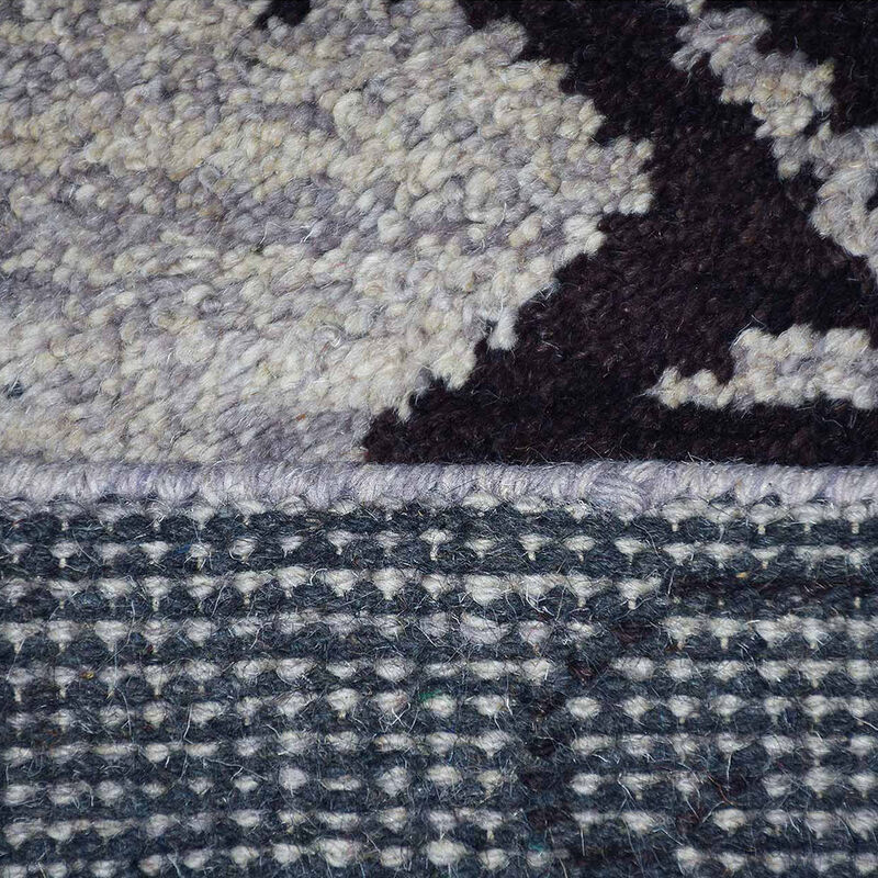 HAND KNOTTED WOOL Floral AREA RUGS  - Rectangle Shape, Floral Modern, Medium Pile Handmade Area Rugs for Living Room, Bed Room (N00921) image number 6