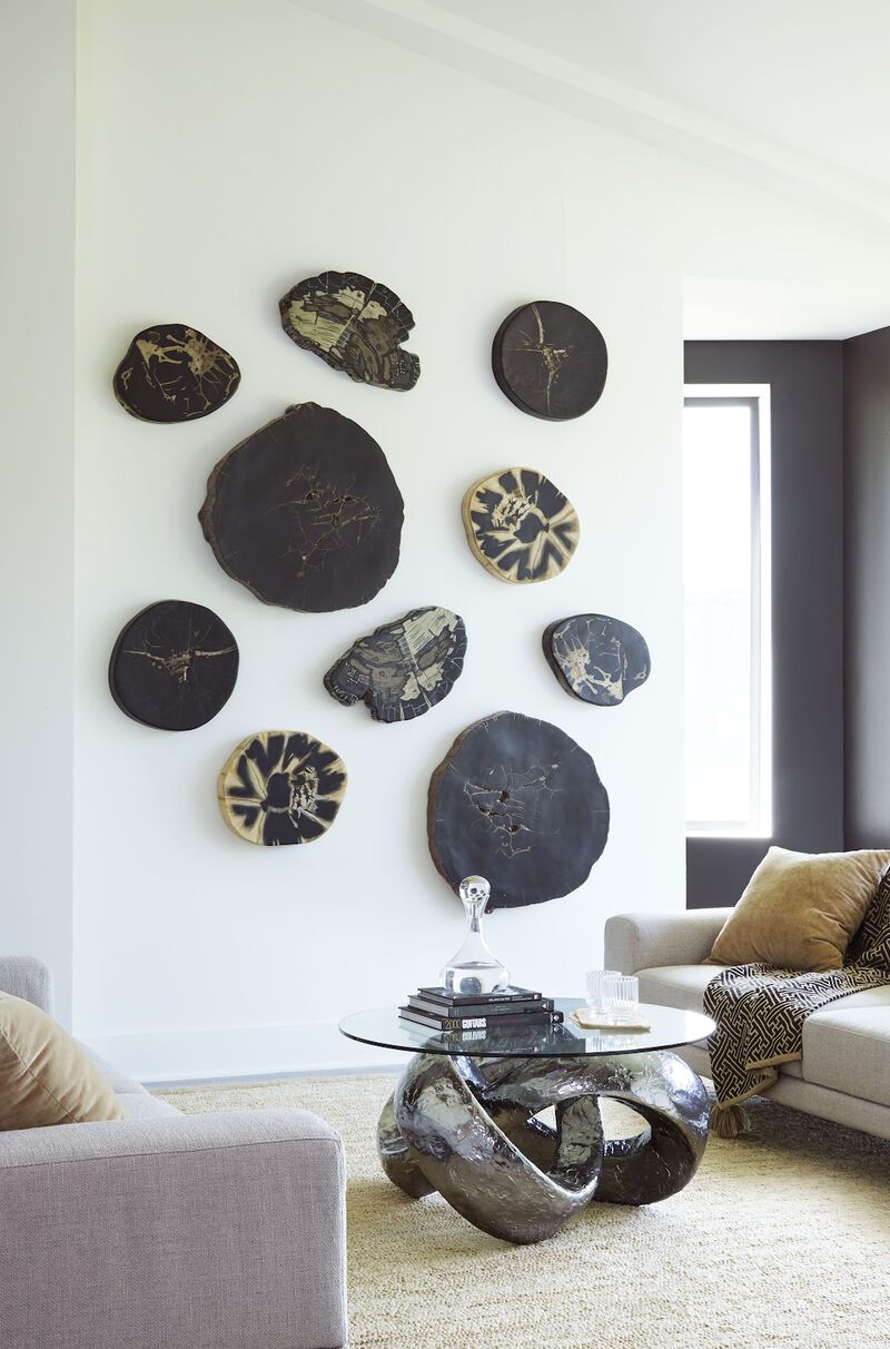 Cast Petrified Wood Wall Tile