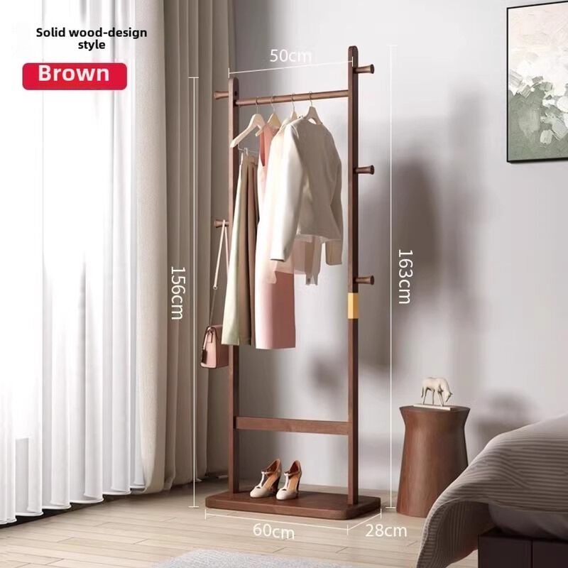 GOODSILO Freestanding Solid Wood Coat Rack Durable Garment Storage Hanger Easy to Assemble for Entryway Bedroom Living Room Holds Coats Hats Scarves and Bags image number 7