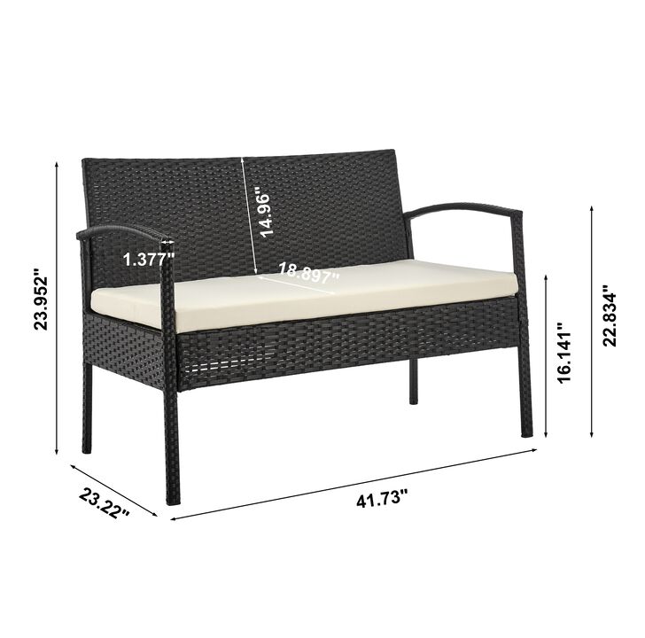 Noli Cream 4-Piece Patio Set