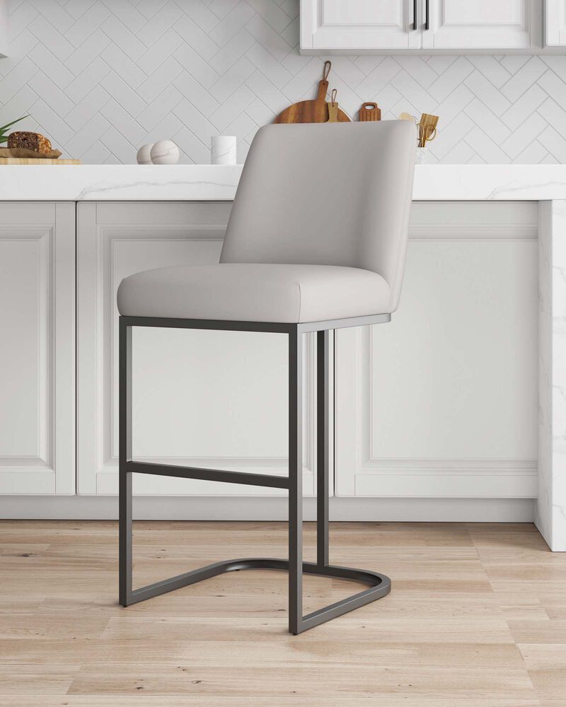 Serena Light Gray Barstool
