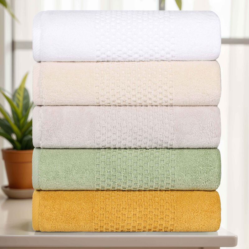 Soft Zero Twist Cotton Waffle Weave Hand Towel Set 6 Pack image number 3